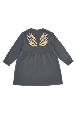 Abito grigio con stampa dorata Pitt Kids PT-K-8021