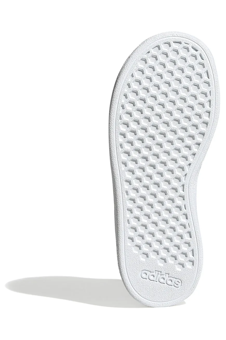 Adidas Grand Court 2 K Weiße Sneakers mit schwarzen Streifen