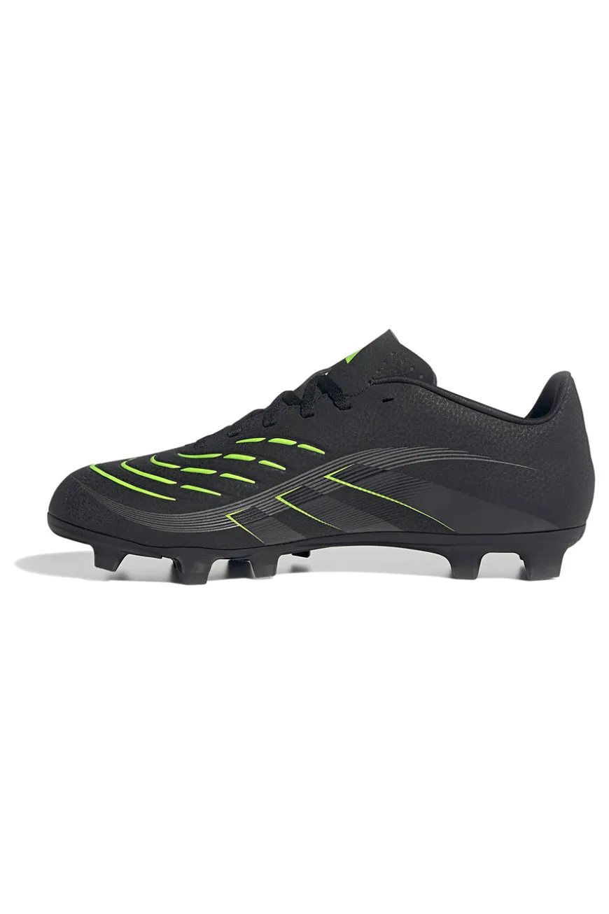 Adidas Predator Club FG/MG Schwarze Fußballschuhe mit Limettendetails