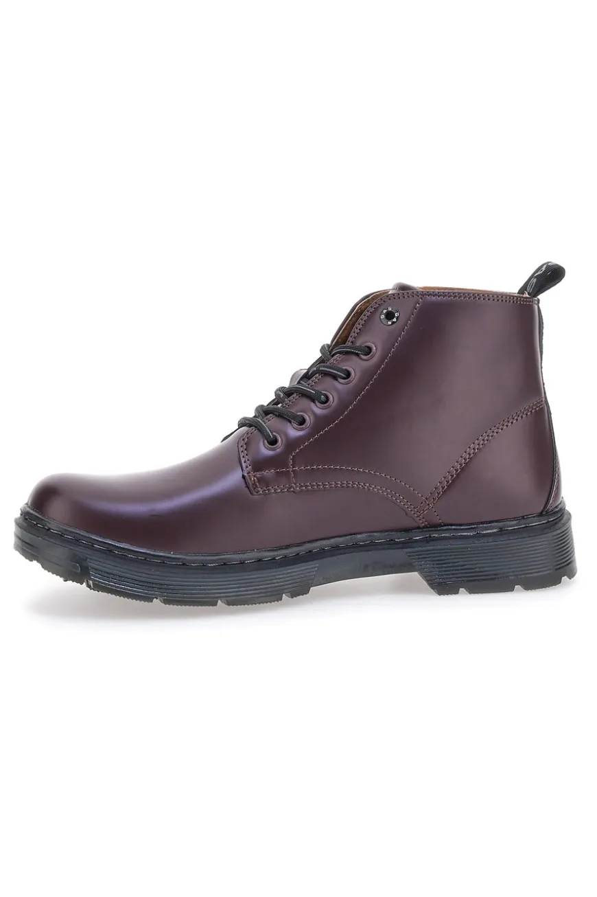 ANFIBI Bassi Burgundy Con Lacci Gas Bristol