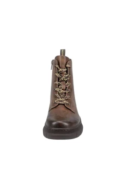 Anfibi marroni caldi con zip e suola carrarmato Bagatt D35ANC355000