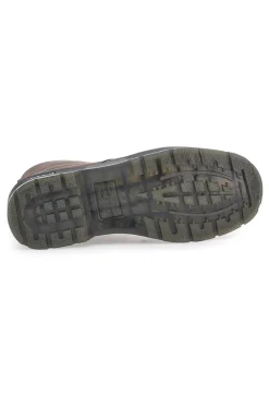 Anfibi marroni stringati zip laterale Gas GAM521551