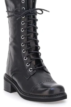 Anfibi Neri con Cerniera Pittarello Must Have 100 da Donna