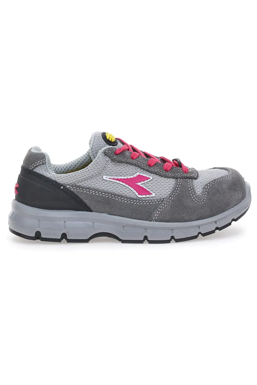 Antinfortunistiche grigie e rosa DIADORA RUN G TEXTILE LOW S1P SRC