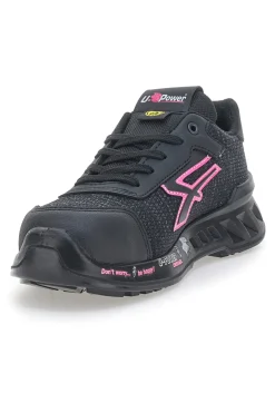 Antinfortunistiche nere e rosa leggere U.Power Michelle ESD S1PS SR
