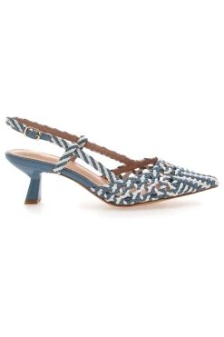 Avio Slingback-Sandalen mit spitzer Zehenpartie und gewebtem Obermaterial MON DIEU 601