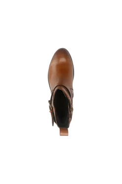 Bagatt D15AMQ374000 Stiefeletten aus warmem, braunem Leder mit Schnalle
