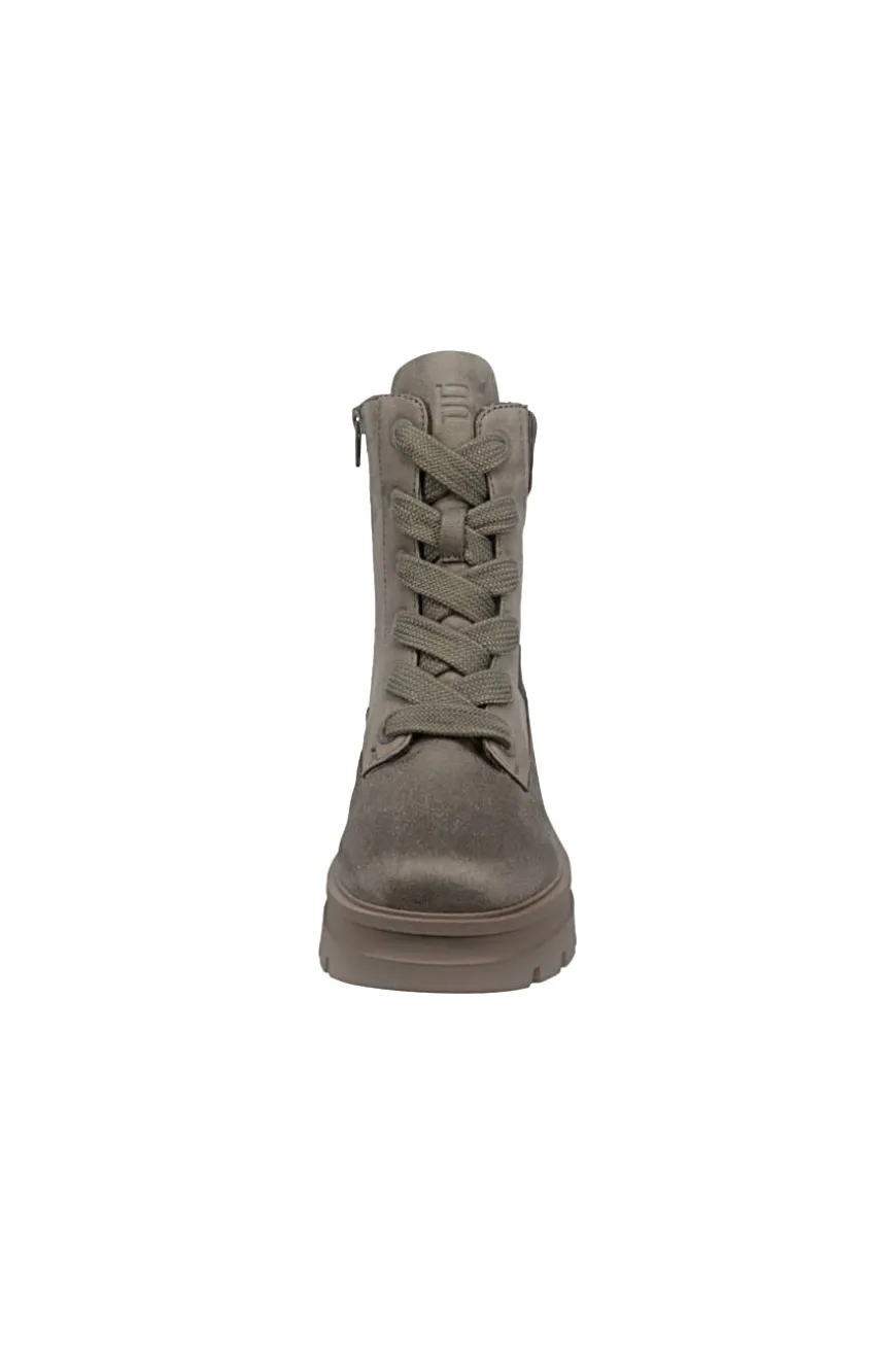 Bagatt D35ATS316469 warme Taupe-Reißverschlussstiefel mit Profilsohle