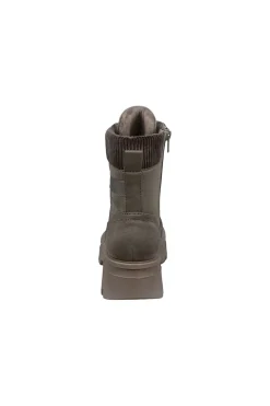 Bagatt D35ATS316469 warme Taupe-Reißverschlussstiefel mit Profilsohle