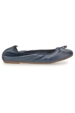 Ballerina blu in vera pelle Pittarello Look 818005