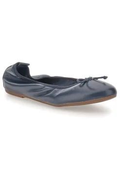 Ballerina blu in vera pelle Pittarello Look 818005