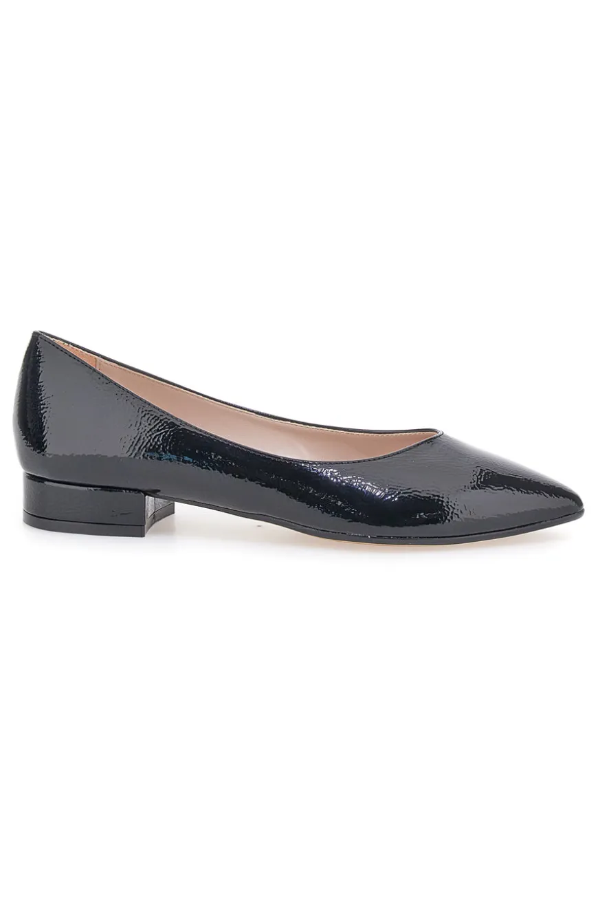 Ballerina nera vernice a punta Pittarello Glam 3890