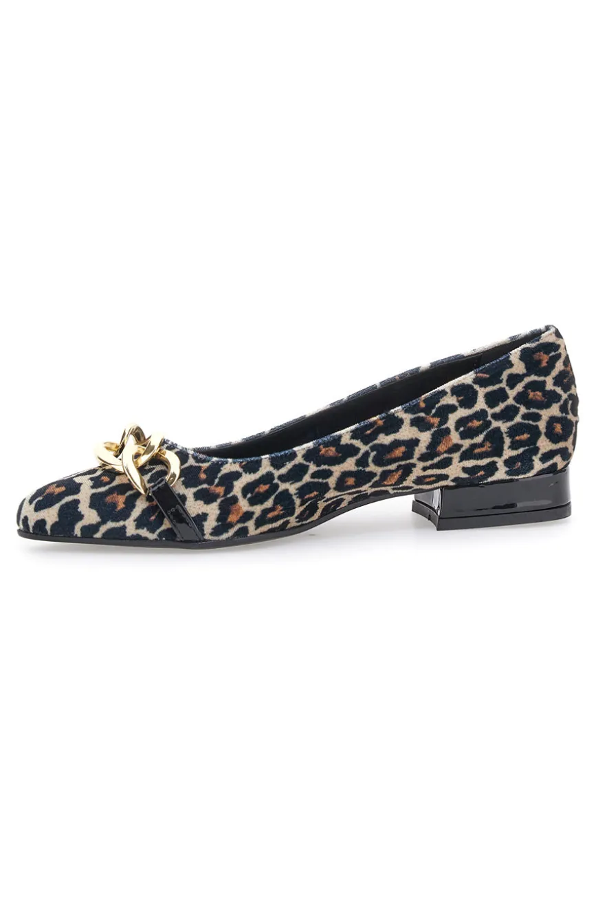 Ballerine a Punta Pittarello Glam 3502 Nero Leopardato