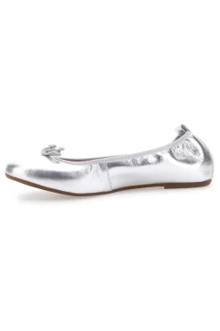 Ballerine Argento In Vera Pelle Pittarello Look 818005