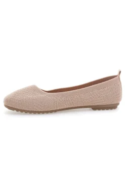 Ballerine beige in tessuto con soletta morbida The First PRE2