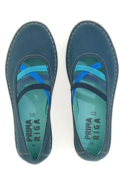 Ballerine Blu Con Elastici Prima Riga 19496FRUIT