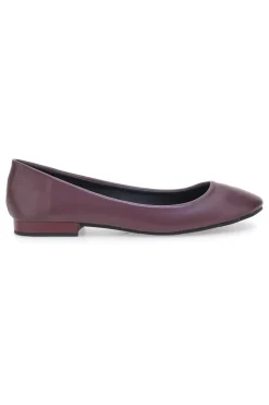 Ballerine bordeaux basic in materie sintetiche The First IDE173