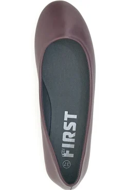 Ballerine bordeaux basic in materie sintetiche The First IDE173