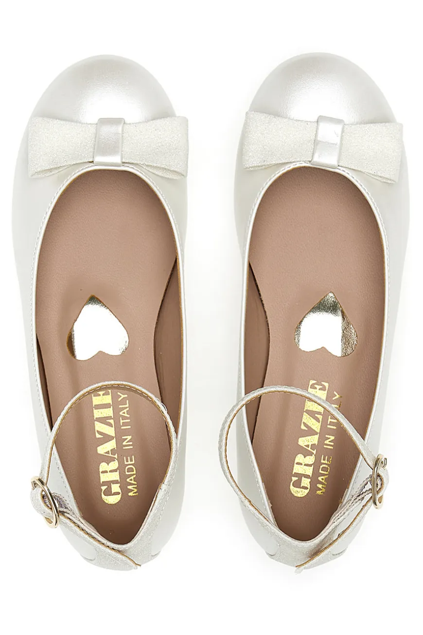 Ballerine con fiocco Grazie 309 Perlate