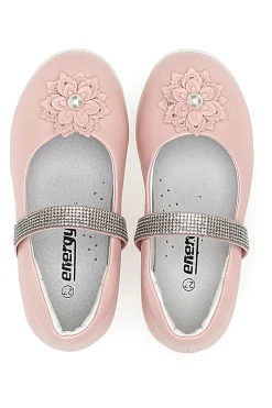 Ballerine con fiore e strass rosa ENERGY E702
