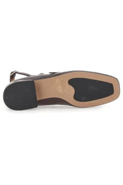 Ballerine Mary Jane Bordeaux Con Tacco Basso Pittarello C156