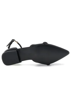 Ballerine nere a punta con cinturino Burani 51098C840