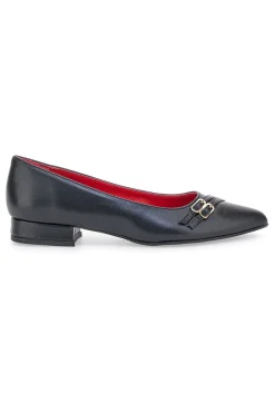 Ballerine Nere A Punta Con Cinturini Pittarello Glam 3668