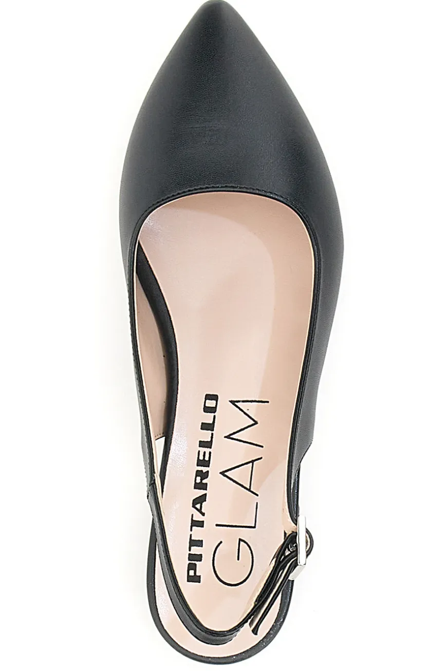 Ballerine Nere a Punta Pittarello Glam 3883