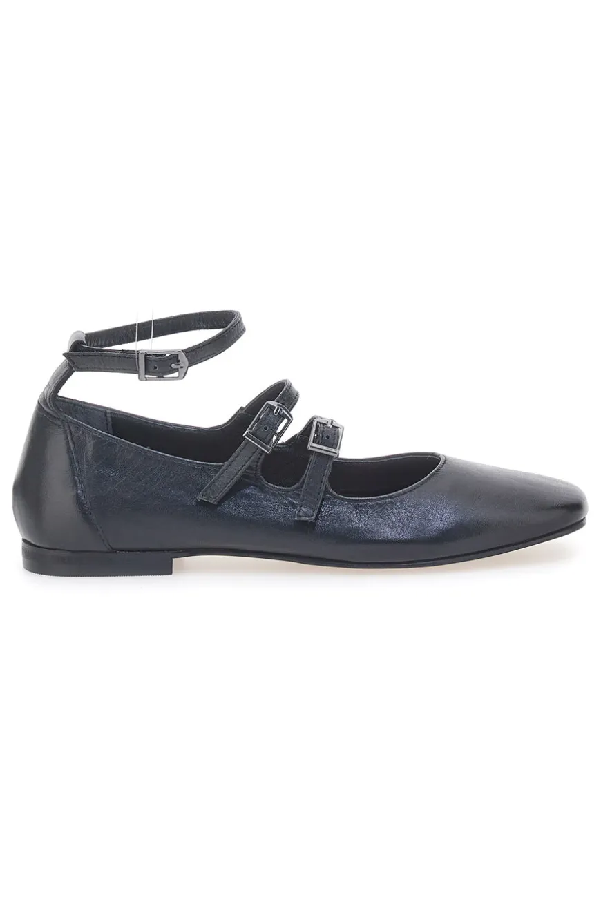 Ballerine Nere con Cinturini in Pelle PITTARELLO GLAM A2120101