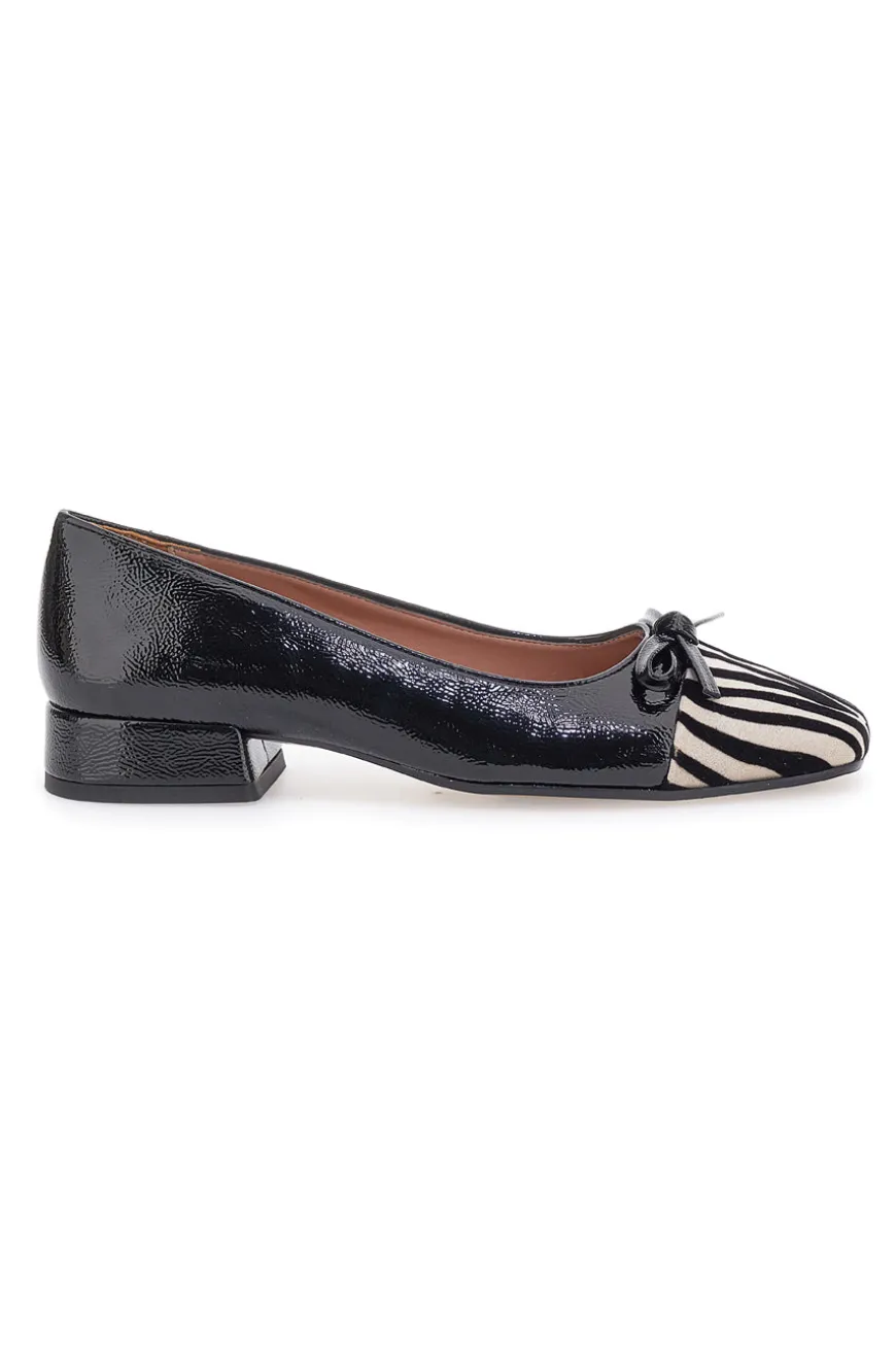 Ballerine Nere Con Fantasia Animalier Pittarello c1518