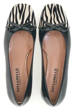 Ballerine Nere Con Fantasia Animalier Pittarello c1518