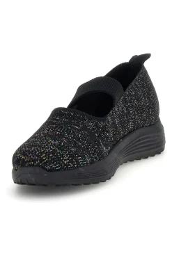 Ballerine nere con fascia elastica Canguro CA1214