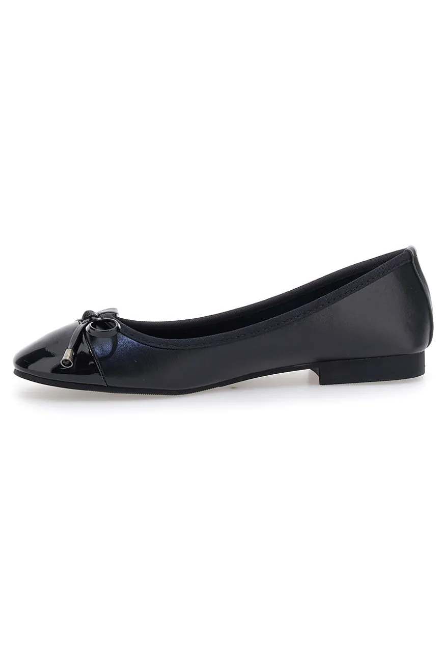 Ballerine nere con fiocco decorativo The First IDE1070
