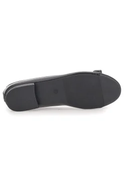 Ballerine Nere con Punta Effetto Vernice e Fiocco Decorativo THE FIRST IDE6292