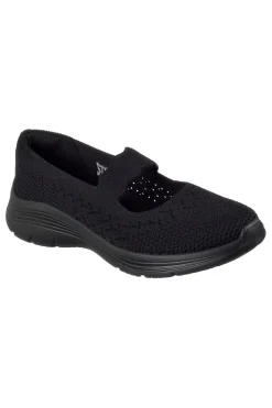 Ballerine nere in maglia Skechers BEDFORD CHEERFUL GLOW