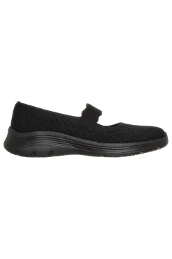 Ballerine nere in maglia Skechers BEDFORD CHEERFUL GLOW