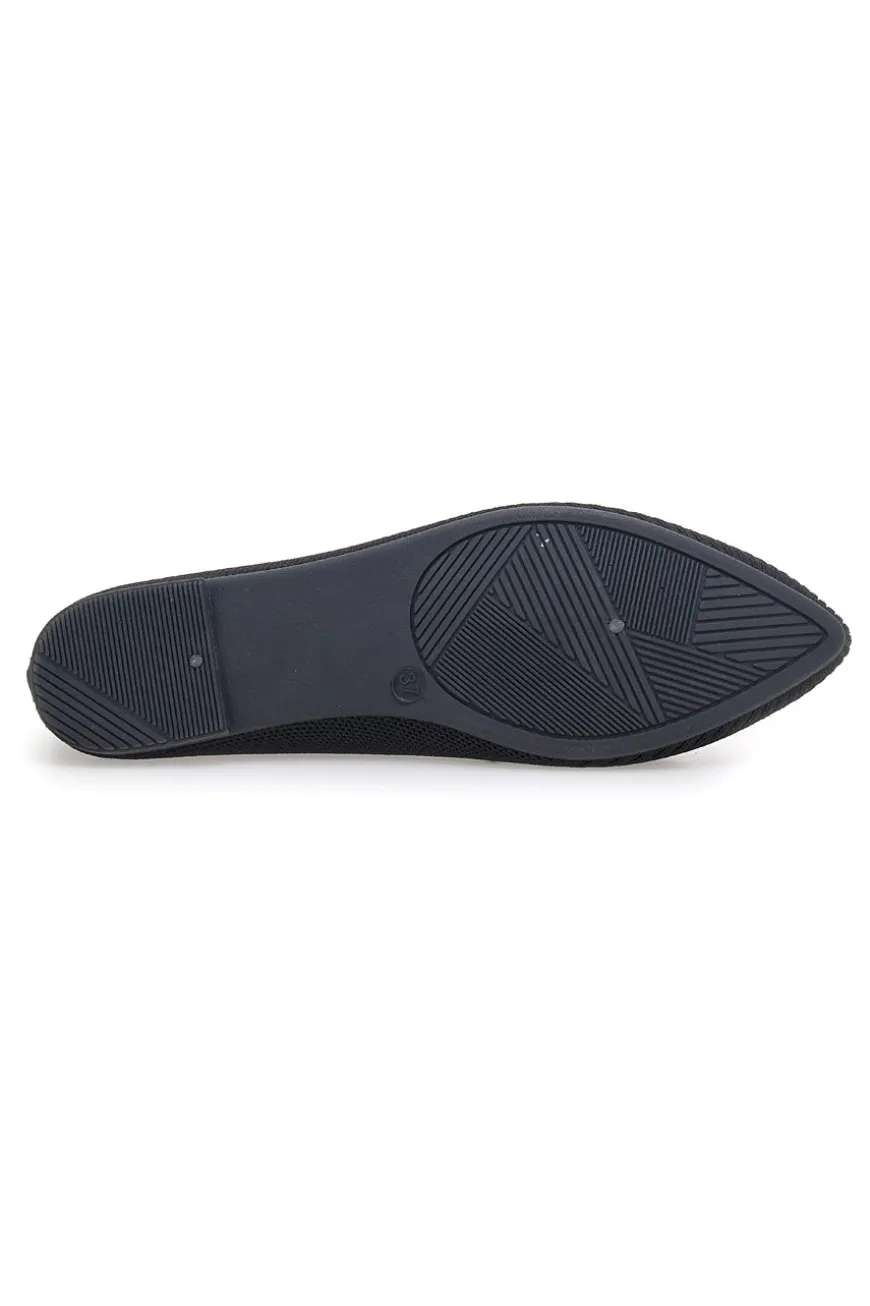 Ballerine nere in tessuto con soletta morbida The First PRESZ42