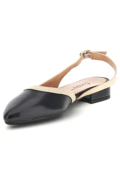 Ballerine Nere Made in Italy con cinturino Pittarello couture 6011