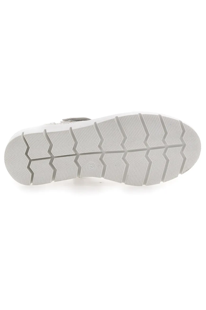 Ballerine Platino Con Cinturino e Strappo Pitt Kids 8128