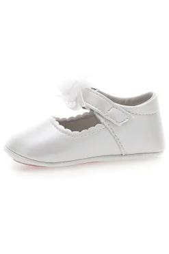 Ballerine Primi Passi Bianco Perla con Fiocco GRAZIE GIRL 39G2502S