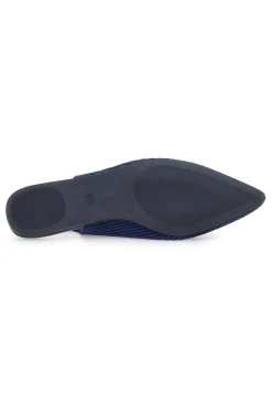 Ballerine slingback blu in tessuto The First PREA617