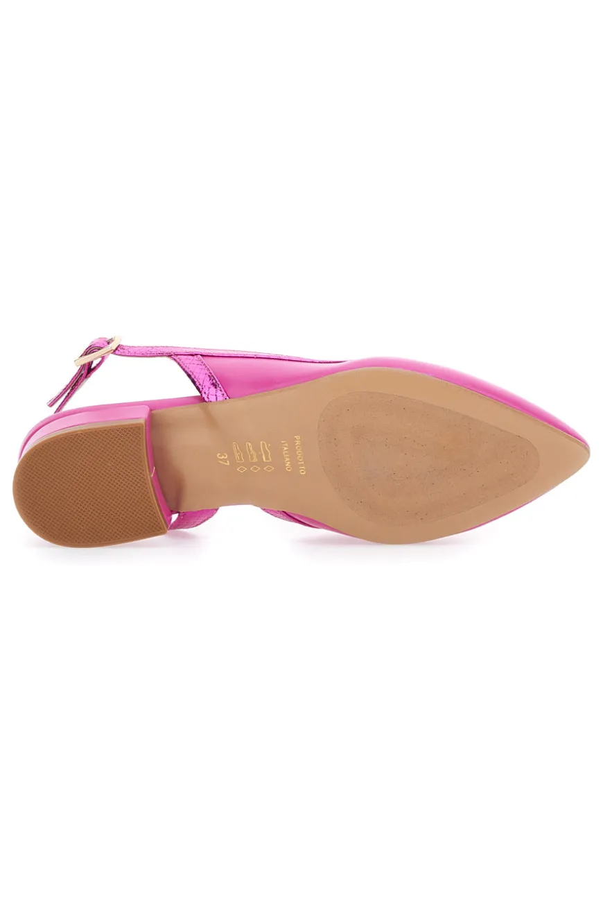 Ballerine Slingback Pittarello Glam 1985 Fuxia