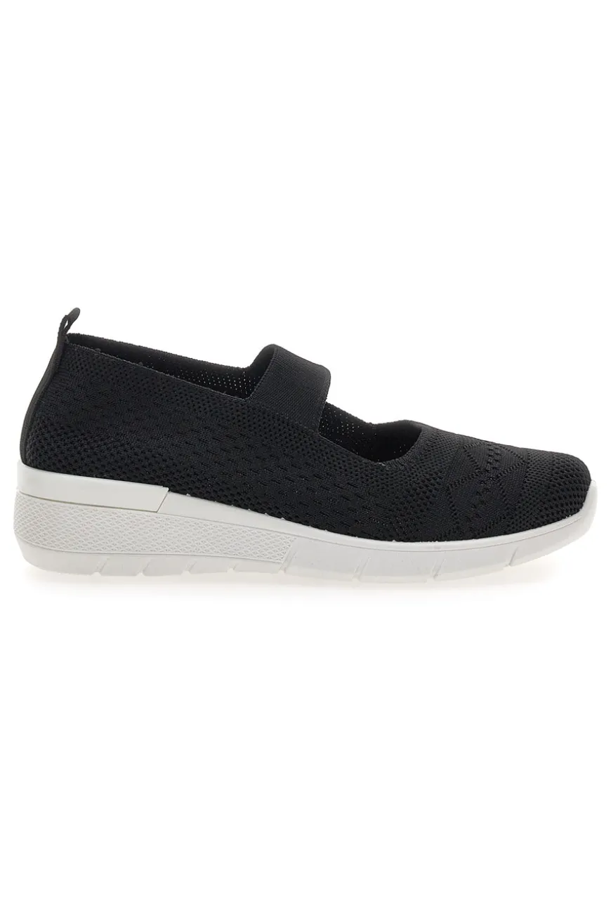 Ballerine Sportive Nere con Cinturino Me & Me 090236