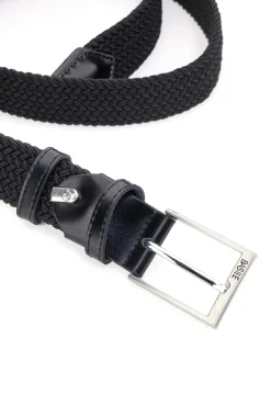 Basile BA1345/ELASTICO Schwarzer elastischer Flechtgürtel Einheitsgröße