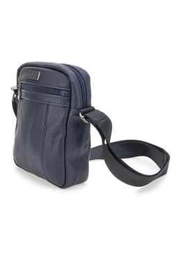 Basile BASILE BA520-1 Schultertasche in Hammerschlagoptik, blau