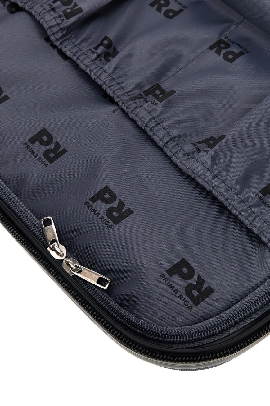 Beauty case blu rigido con tracolla Prima riga Pr194