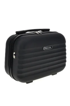 Beauty case nero rigido con tracolla Prima riga Pr194