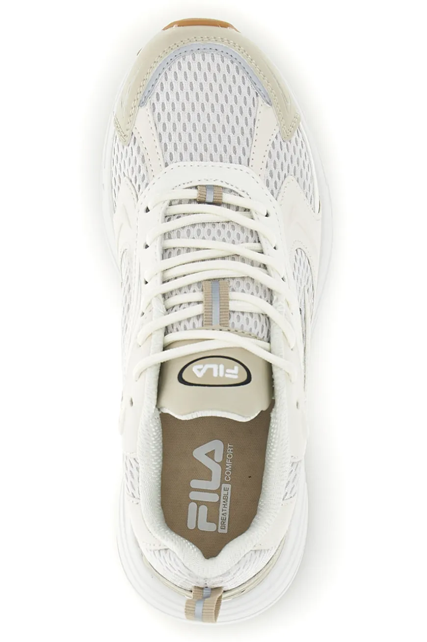 Beige atmungsaktive Mesh-Komfort-Turnschuhe Fila Kreatix Wmn