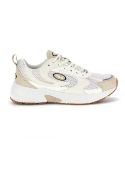 Beige atmungsaktive Mesh-Komfort-Turnschuhe Fila Kreatix Wmn