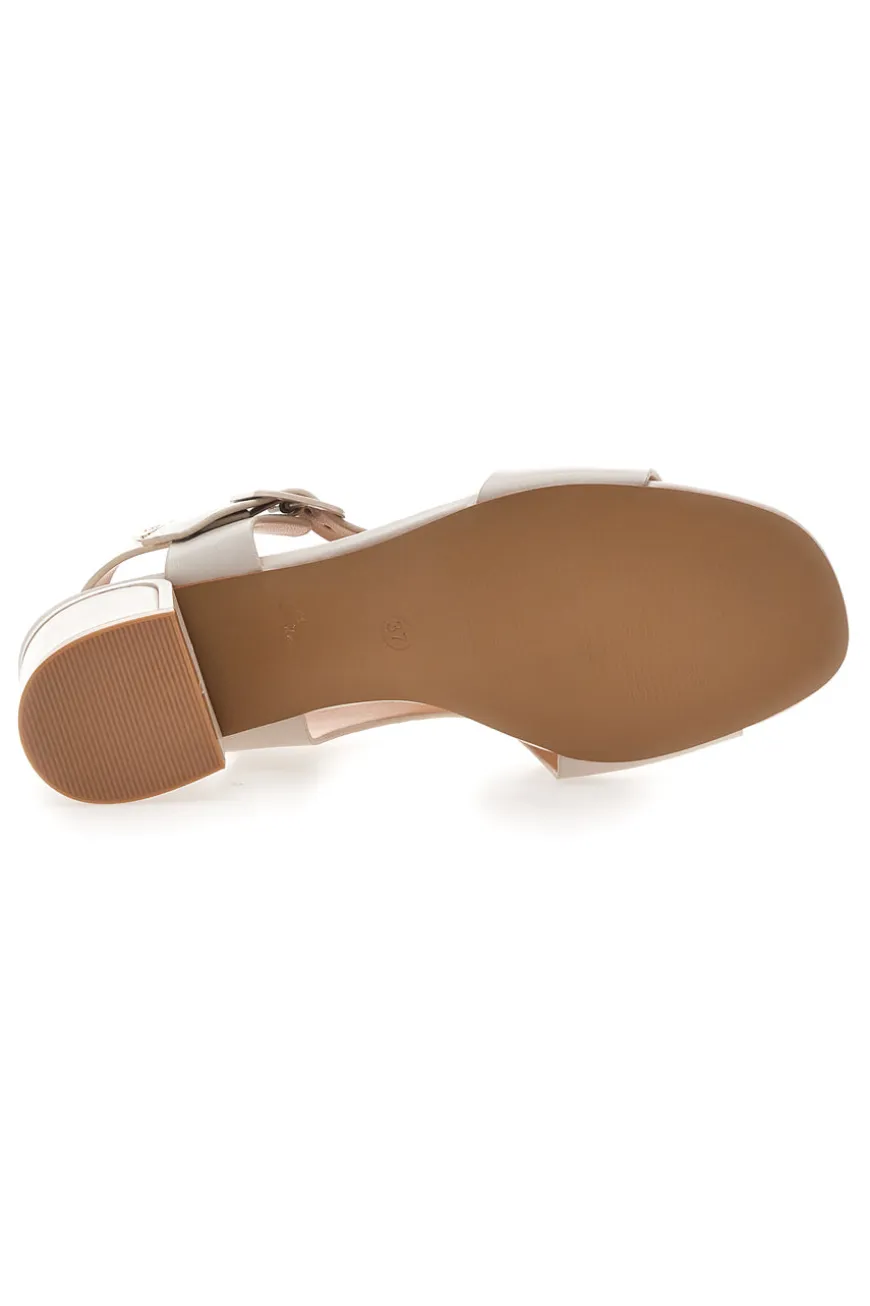 Beigefarbene Knöchelriemensandalen Mariella Burani 51280